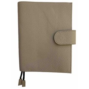 Moterm Planner Cover Folio Organizer Gray Pebbled Leather 6.5" x 5"